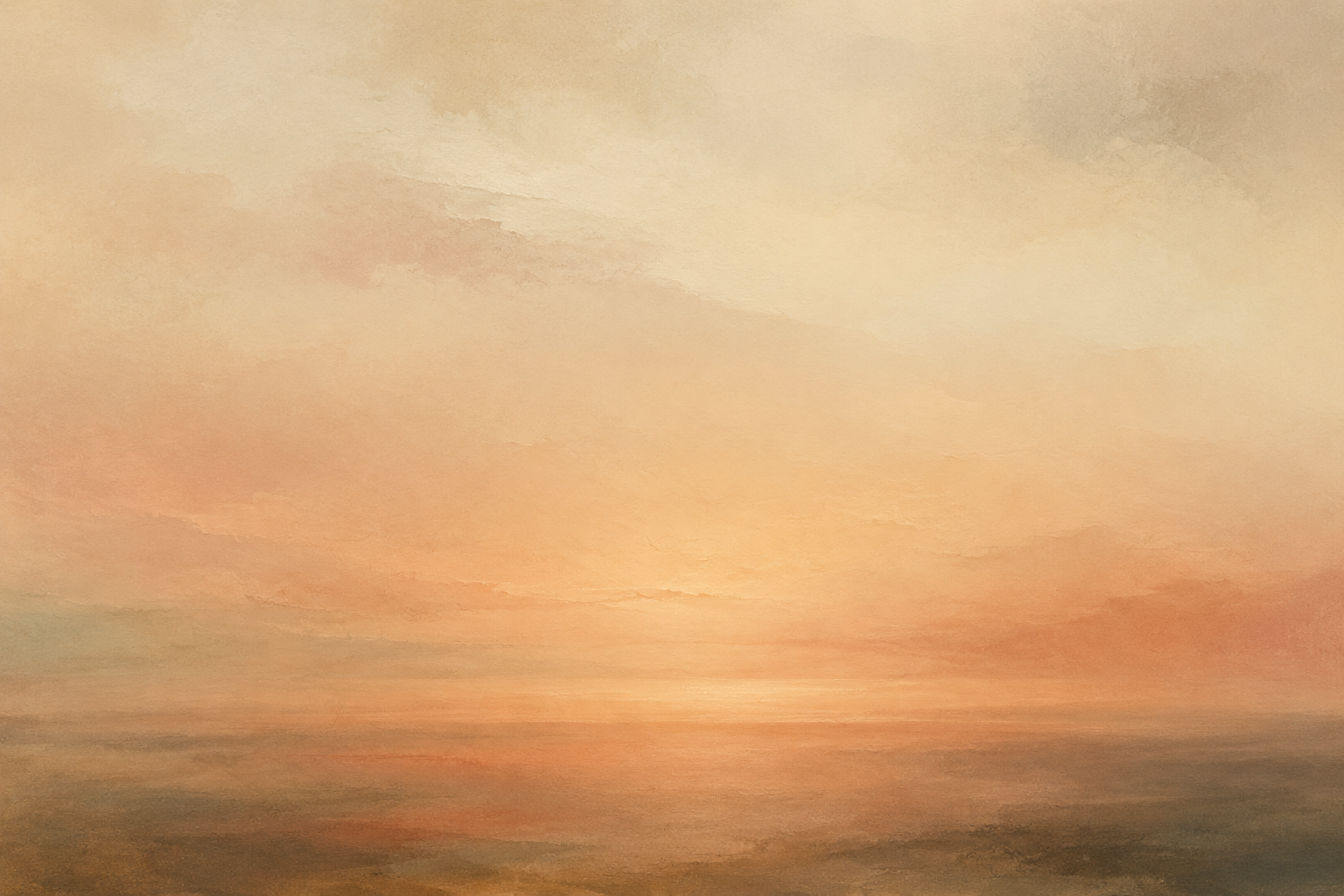 Abstract sunrise suggesting breath, calm and a new beginning